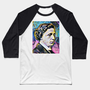 Lewis Carroll Portrait | Lewis Carroll Artwork 4 Baseball T-Shirt